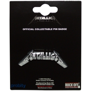 Metallica - 3D Logo Pin Badge in the group MERCHANDISE / Merch / Hårdrock at Bengans Skivbutik AB (5583929)