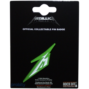 Metallica - M Logo Pin Badge in the group MERCHANDISE / Merch / Hårdrock at Bengans Skivbutik AB (5583930)