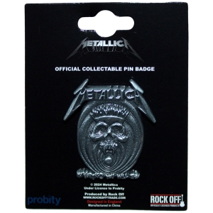 Metallica - In Vertigo Pin Badge in the group MERCHANDISE / Merch / Hårdrock at Bengans Skivbutik AB (5583932)