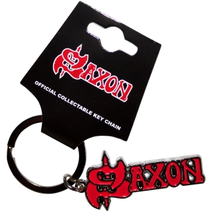 Saxon - Red Logo Keychain in the group MERCHANDISE / Merch / Hårdrock at Bengans Skivbutik AB (5583955)