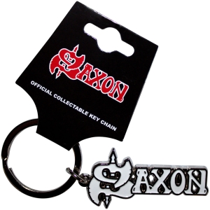 Saxon - White Logo Keychain in the group MERCHANDISE / Merch / Hårdrock at Bengans Skivbutik AB (5583956)