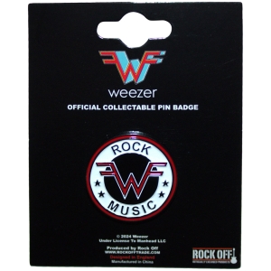 Weezer - Rock Music Emblem Pin Badge in the group MERCHANDISE / Merch / Pop-Rock at Bengans Skivbutik AB (5583963)