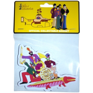 Beatles - Yellow Submarine Band On Croc Embossed Magnet in the group MERCHANDISE / Merch / Pop-Rock at Bengans Skivbutik AB (5583967)