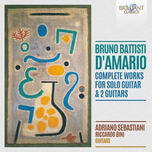 D'amario B B - Complete Works For Guitar Solo & Tw in the group CD / Upcoming releases / Classical at Bengans Skivbutik AB (5584122)