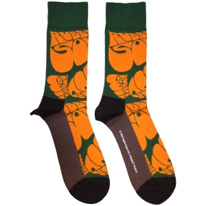 Beatles - Beatles Rubber Soul Text Repeat Uni Green Socks (Size 40-44) in the group MERCHANDISE / Merch / Pop-Rock at Bengans Skivbutik AB (5586276)