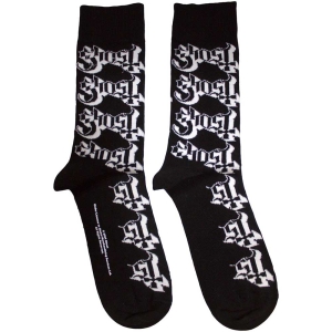 Ghost - Logo Pattern Uni Bl Socks (Size 40-44) in the group MERCHANDISE / Merch / Hårdrock at Bengans Skivbutik AB (5586283)