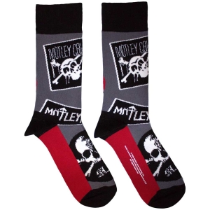 Motley Crue - Logos Uni Char Socks (Size 40-44) in the group MERCHANDISE / Merch / Hårdrock at Bengans Skivbutik AB (5586293)