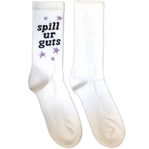 Olivia Rodrigo - Spill Your Guts Uni Wht Socks (Size 40-44) in the group MERCHANDISE / Merch / Pop-Rock at Bengans Skivbutik AB (5586296)