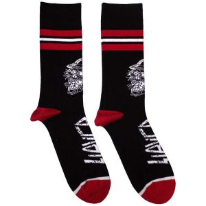 Slayer - Skull Helmet Uni Bl Socks (Size 40-44) in the group MERCHANDISE / Merch / Hårdrock at Bengans Skivbutik AB (5586313)