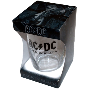 Ac/Dc - Back In Black Beer Glass in the group MERCHANDISE / Merch / Hårdrock at Bengans Skivbutik AB (5586315)