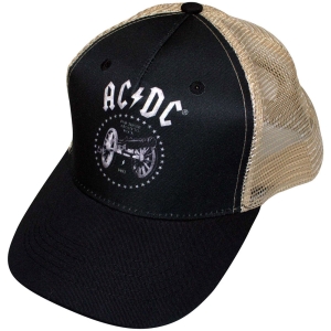 Ac/Dc - For Those About To Rock Bl/Sand Mesh-Back Cap in the group MERCHANDISE / Merch / Hårdrock at Bengans Skivbutik AB (5586317)