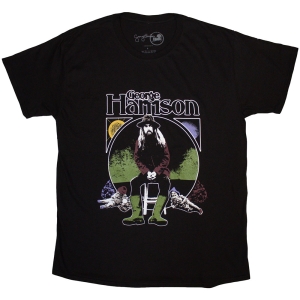 George Harrison - Sun & Moon Uni Bl T-Shirt in the group MERCHANDISE / T-shirt / Nyheter / Pop-Rock at Bengans Skivbutik AB (5586395r)