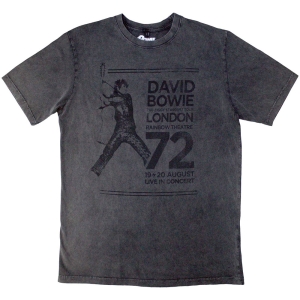 David Bowie - Rainbow Theatre Stone Wash Uni Char T-Shirt in the group MERCHANDISE / T-shirt / Pop-Rock at Bengans Skivbutik AB (5586750r)