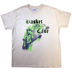 Green Day - Basket Case Mic Stand Uni Sand T-Shirt in the group MERCHANDISE / T-shirt / Punk at Bengans Skivbutik AB (5586763r)