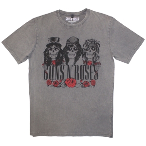 Guns N Roses - Hell Group Stone Wash Uni Grey T-Shirt in the group MERCHANDISE / T-shirt / Hårdrock at Bengans Skivbutik AB (5586765r)