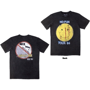 Motley Crue - No Fun Tour 84 Stone Wash Uni Char T-Shirt in the group MERCHANDISE / T-shirt / Hårdrock at Bengans Skivbutik AB (5586776r)