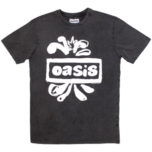 Oasis - Logo Splat Stone Wash Uni Char T-Shirt in the group MERCHANDISE / T-shirt / Pop-Rock at Bengans Skivbutik AB (5586777r)