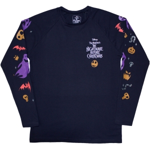 The Nightmare Before Christmas - Ghouls Uni Navy Longsleeve in the group MERCHANDISE / T-shirt / Film-Musikal at Bengans Skivbutik AB (5586795r)