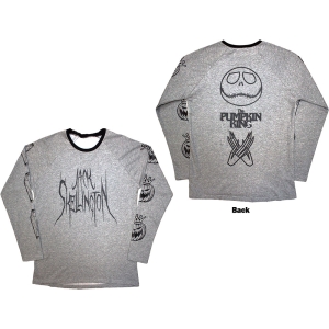 The Nightmare Before Christmas - Pumpkin King Uni Grey Longsleeve in the group MERCHANDISE / T-shirt / Film-Musikal at Bengans Skivbutik AB (5586796r)