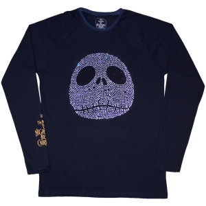 The Nightmare Before Christmas - Rhinestone Jack Uni Navy Longsleeve in the group MERCHANDISE / T-shirt / Film-Musikal at Bengans Skivbutik AB (5586797r)