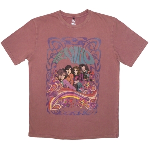 The Who - Psych Floral Stone Wash Uni Kashmir Red T-Shirt in the group MERCHANDISE / T-shirt / Pop-Rock at Bengans Skivbutik AB (5586803r)