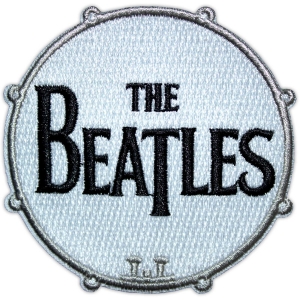 Beatles - Drum Logo Large Woven Patch in the group MERCHANDISE / Merch / Pop-Rock at Bengans Skivbutik AB (5587228)