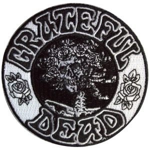 Grateful Dead - B&W Bertha Circle Woven Patch in the group MERCHANDISE / Merch / Pop-Rock at Bengans Skivbutik AB (5587238)