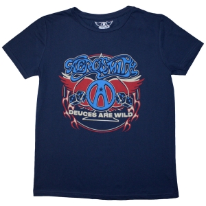 Aerosmith - Rainbow Spade Lady Denim T-Shirt in the group MERCHANDISE / T-shirt / Hårdrock at Bengans Skivbutik AB (5587245r)