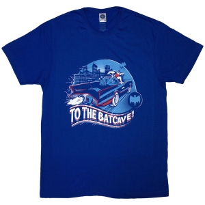 Batman - To The Batcave Uni Blue T-Shirt in the group MERCHANDISE / T-shirt / Film-Musikal at Bengans Skivbutik AB (5587247r)