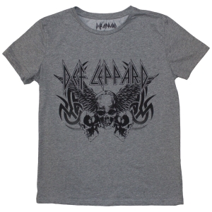 Def Leppard - Tribal Skull Lady Grey T-Shirt in the group MERCHANDISE / T-shirt / Hårdrock at Bengans Skivbutik AB (5587260r)