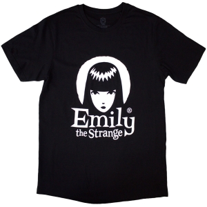 Emily The Strange - Halo Logo Uni Bl T-Shirt in the group MERCHANDISE / T-shirt / TV-serie at Bengans Skivbutik AB (5587264r)