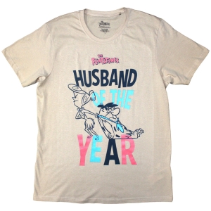 Flintstones - Husband Of The Year Uni Sand T-Shirt in the group MERCHANDISE / T-shirt / TV-serie at Bengans Skivbutik AB (5587268r)