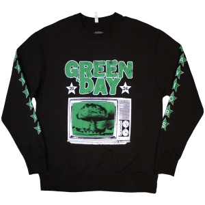 Green Day - Tv Explosion Uni Bl Sweatshirt in the group MERCHANDISE / Hoodies / Punk at Bengans Skivbutik AB (5587273r)