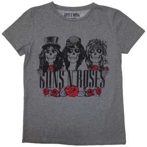 Guns N Roses - Hell Group Lady Grey T-Shirt in the group MERCHANDISE / T-shirt / Hårdrock at Bengans Skivbutik AB (5587275r)