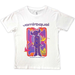 Jamiroquai - Emergency Uni Wht T-Shirt in the group MERCHANDISE / T-shirt / Pop-Rock at Bengans Skivbutik AB (5587279r)