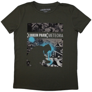 Linkin Park - Meteora Drip Collage Lady Green T-Shirt in the group MERCHANDISE / T-shirt / Hårdrock at Bengans Skivbutik AB (5587282r)