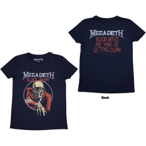 Megadeth - Black Friday Lady Navy T-Shirt in the group MERCHANDISE / T-shirt / Hårdrock at Bengans Skivbutik AB (5587284r)