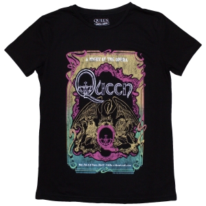 Queen - A Night At The Opera Tour 76 Lady Bl T-Shirt in the group MERCHANDISE / T-shirt / Pop-Rock at Bengans Skivbutik AB (5587297r)