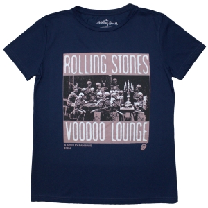 Rolling Stones - Voodoo Skulls Lady Denim T-Shirt in the group MERCHANDISE / T-shirt / Pop-Rock at Bengans Skivbutik AB (5587301r)