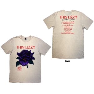 Thin Lizzy - Black Rose Tracklist Uni Natrl T-Shirt in the group MERCHANDISE / T-shirt / Hårdrock at Bengans Skivbutik AB (5587306r)