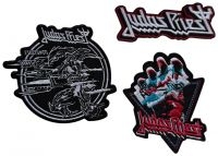 Judas Priest - Patch 3 Set (British Steel, Logo, F in the group MERCHANDISE / Accessoarer / Kommande / Hårdrock at Bengans Skivbutik AB (5588097)