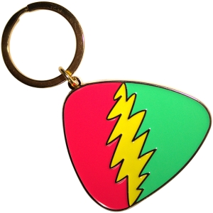 Grateful Dead - Red/Green Plectrum Keychain in the group MERCHANDISE / Merch / Nyheter / Pop-Rock at Bengans Skivbutik AB (5589226)