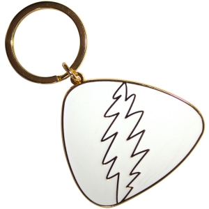 Grateful Dead - White Plectrum Keychain in the group MERCHANDISE / Merch / Nyheter / Pop-Rock at Bengans Skivbutik AB (5589227)