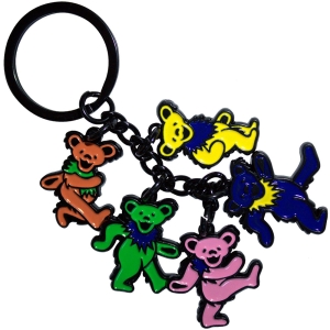 Grateful Dead - Dancing Bears Charms Keychain in the group MERCHANDISE / Merch / Nyheter / Pop-Rock at Bengans Skivbutik AB (5589232)