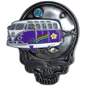 Grateful Dead - Space Your Face Bus Pin Badge in the group MERCHANDISE / Merch / Nyheter / Pop-Rock at Bengans Skivbutik AB (5589254)