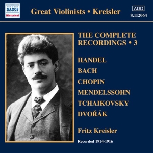 Fritz Kreisler - The Complete Solo Recordings Vol 3 in the group OUR PICKS / Christmas gift tip CD at Bengans Skivbutik AB (659500)