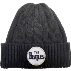 The Beatles - Beanie Hat: Drum Logo (Cable Knit)