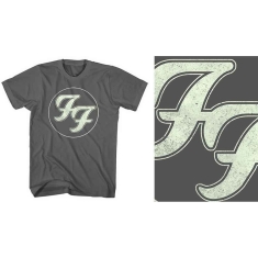 Foo Fighters - Unisex T-Shirt: Gold FF Logo (Small)