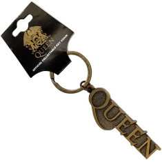Queen - Gold Logo Keychain