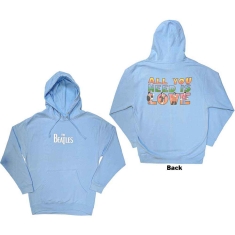 The Beatles - All You Need Is Love Lht Blue Hoodie 